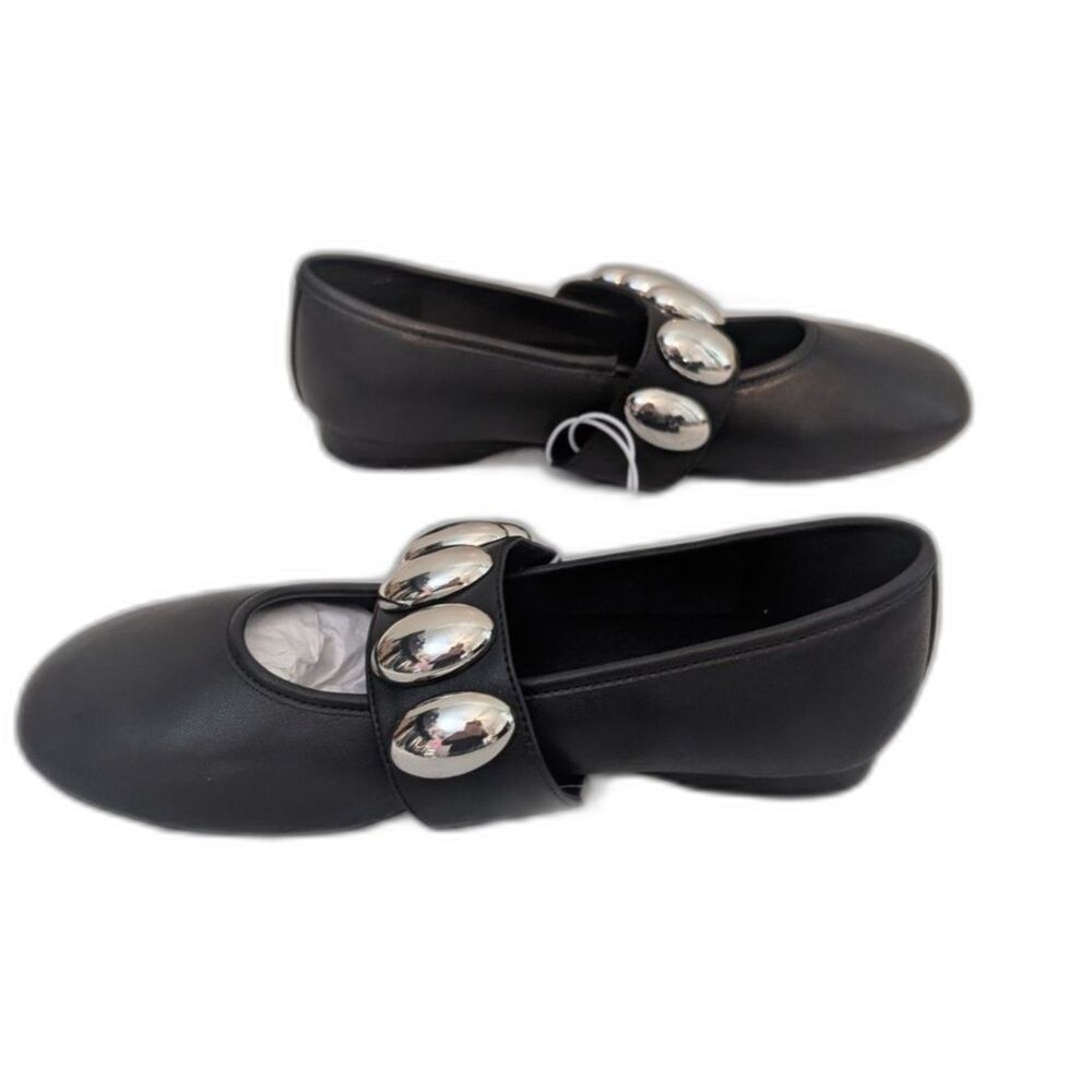 Women's Genevieve Mary Jane Flats -A New Day- Black Size 7 - Picture 4 of 8